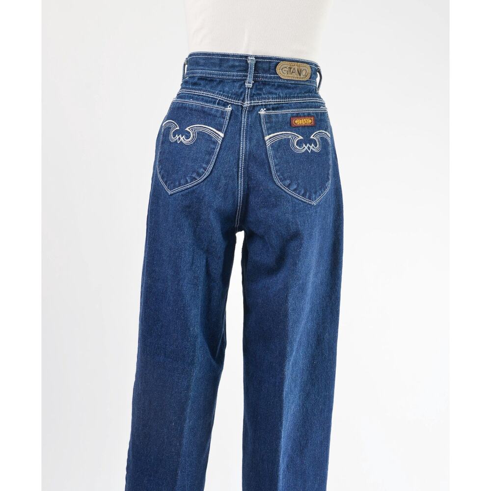 Vintage 80s Gitano Jeans High Waisted Denim Western Jeans 28 waist - Picture 8 of 8